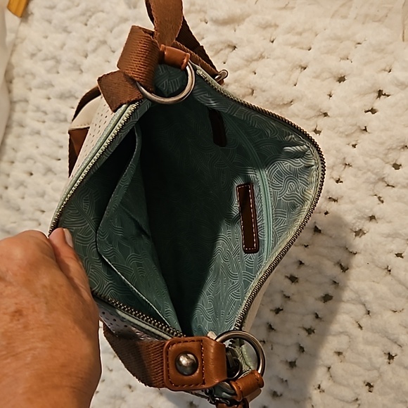 IRIS STONE PERFORATEX THE SAK cross body purse - Picture 3 of 4